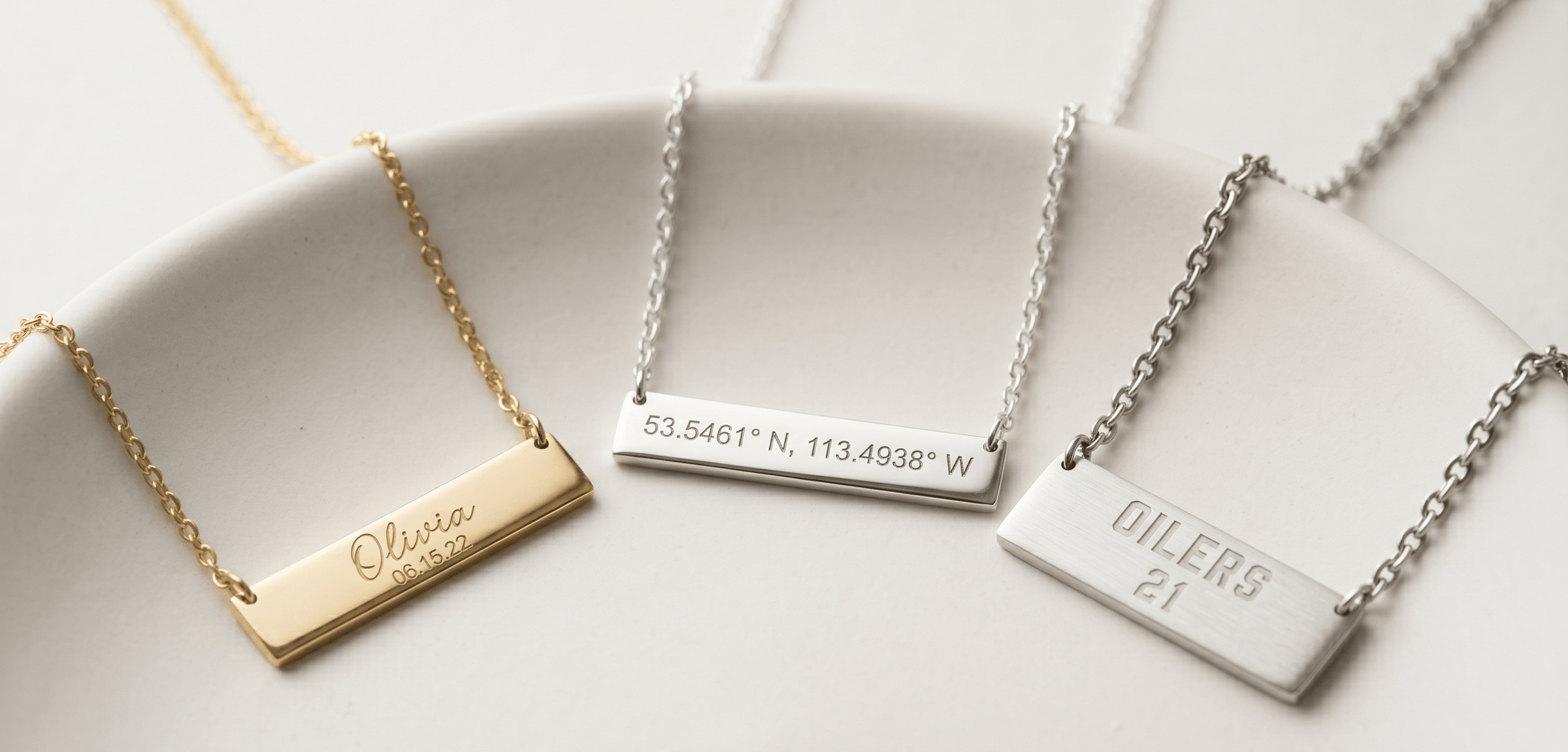 Custom Bar Necklace Collection - Design Jewellers & Diamonds