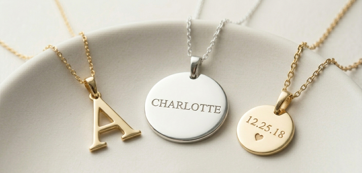 Custom Engravable Disks & Initials Collection