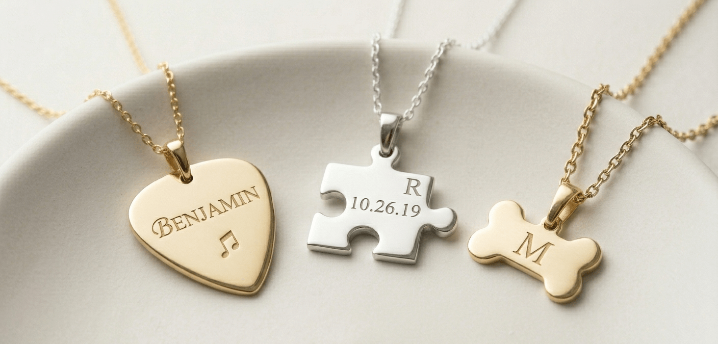 Custom Engravable Novelty Jewellery - Design Jewellers & Diamonds