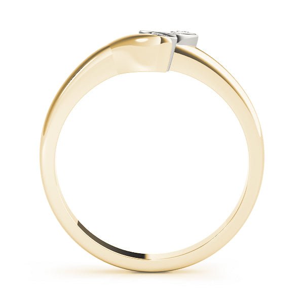 0.05CTW 14K Gold Diamond Leaf Design Fancy Matching Style Band - Diamond Ring - Design Jewellers Edmonton