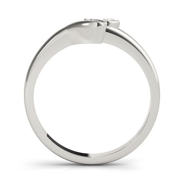 0.05CTW 14K Gold Diamond Leaf Design Fancy Matching Style Band - Diamond Ring - Design Jewellers Edmonton