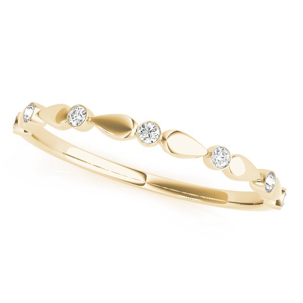 0.06CTW 14K Gold Round Cut Diamonds In A Slim Design Band - Diamond Ring - Design Jewellers Edmonton