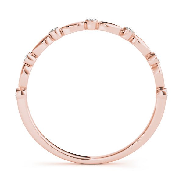 0.06CTW 14K Gold Round Cut Diamonds In A Slim Design Band - Diamond Ring - Design Jewellers Edmonton
