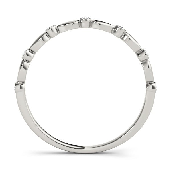 0.06CTW 14K Gold Round Cut Diamonds In A Slim Design Band - Diamond Ring - Design Jewellers Edmonton