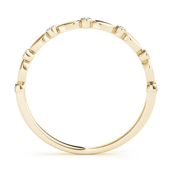 0.06CTW 14K Gold Round Cut Diamonds In A Slim Design Band - Diamond Ring - Design Jewellers Edmonton