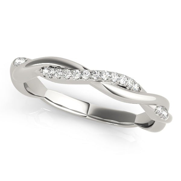 0.10CTW 10K Gold Gold Intertwined Diamond Set Twisted Style Band - Diamond Ring - Design Jewellers Edmonton