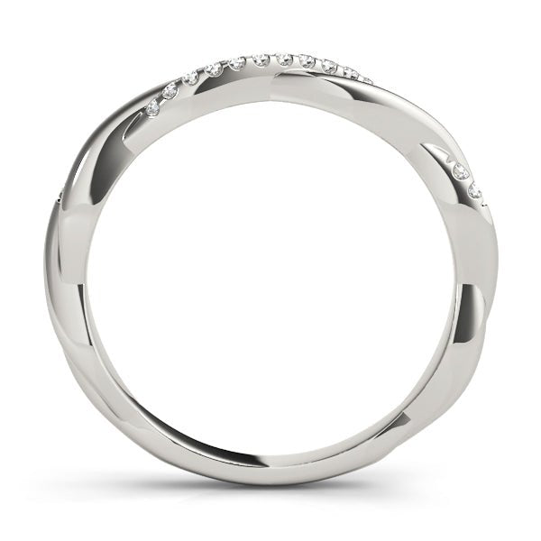 0.10CTW 10K Gold Gold Intertwined Diamond Set Twisted Style Band - Diamond Ring - Design Jewellers Edmonton