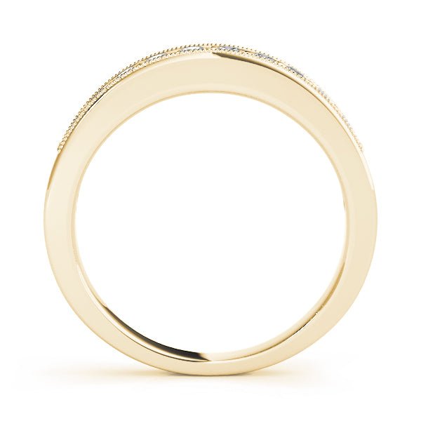 0.10CTW 10K Slim Design Channel Set Band With Round Cut Diamonds - Diamond Ring - Design Jewellers Edmonton