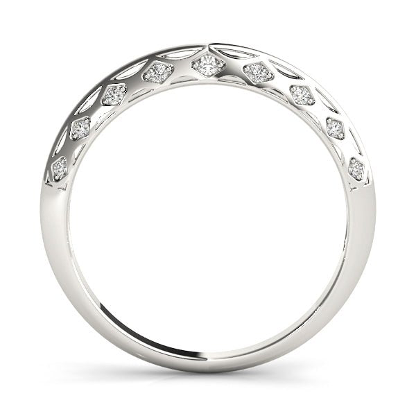 0.10CTW 14K Gold Fancy Design Diamond Band - Diamond Ring - Design Jewellers Edmonton