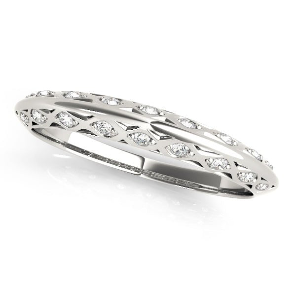 0.10CTW 14K Gold Fancy Design Diamond Band - Diamond Ring - Design Jewellers Edmonton