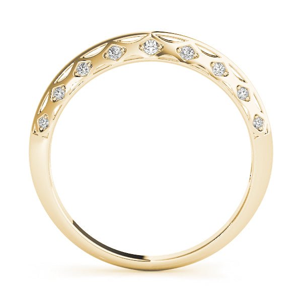 0.10CTW 14K Gold Fancy Design Diamond Band - Diamond Ring - Design Jewellers Edmonton