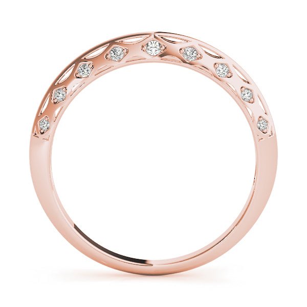 0.10CTW 14K Gold Fancy Design Diamond Band - Diamond Ring - Design Jewellers Edmonton