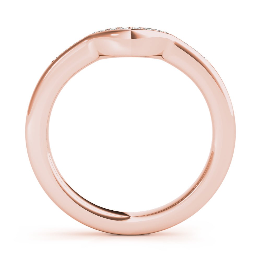 0.10TW 14K Gold Channel Set Diamond Band With A U - Shape Design - Diamond Ring - Design Jewellers Edmonton