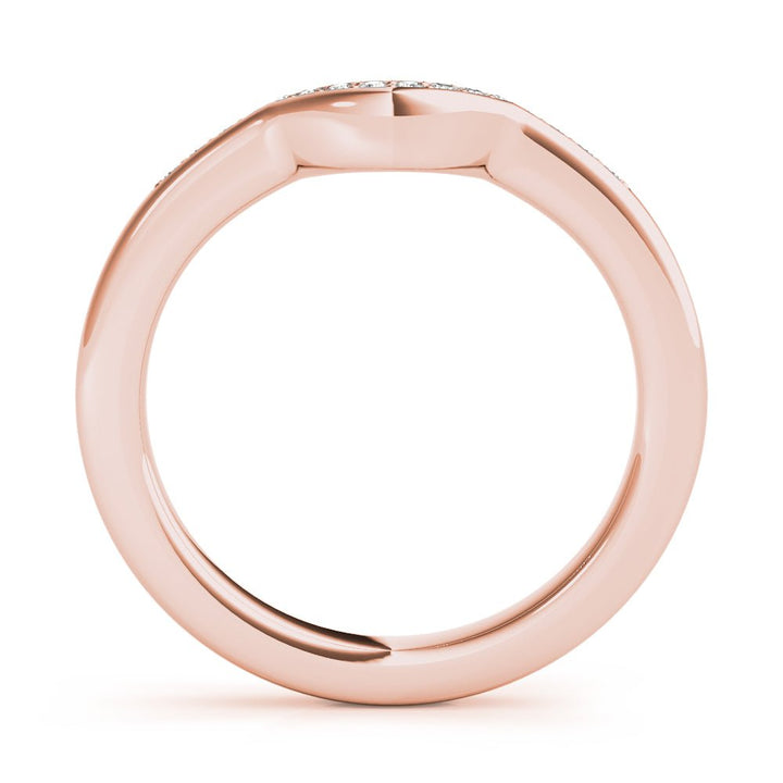 0.10TW 14K Gold Channel Set Diamond Band With A U - Shape Design - Diamond Ring - Design Jewellers Edmonton