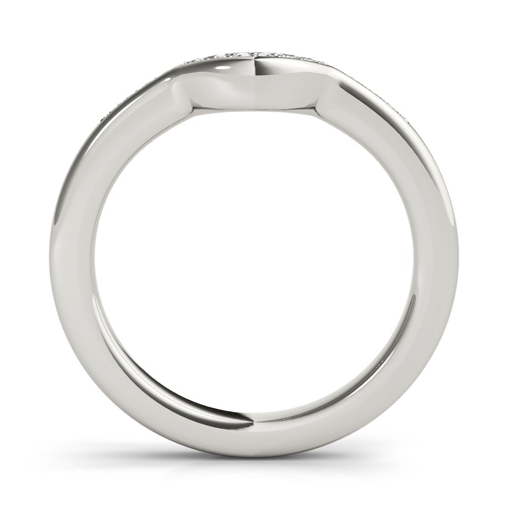 0.10TW 14K Gold Channel Set Diamond Band With A U - Shape Design - Diamond Ring - Design Jewellers Edmonton