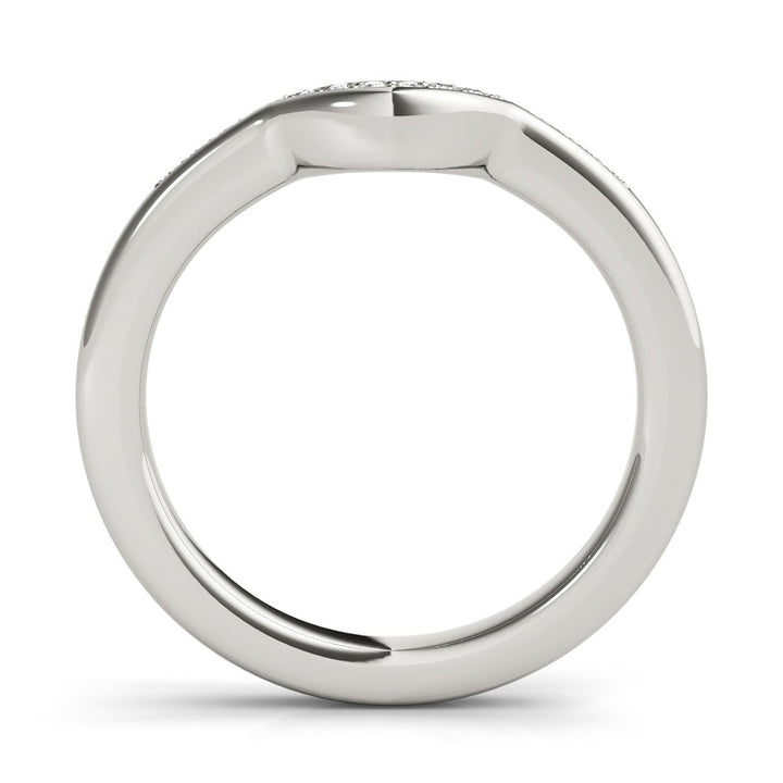 0.10TW 14K Gold Channel Set Diamond Band With A U - Shape Design - Diamond Ring - Design Jewellers Edmonton