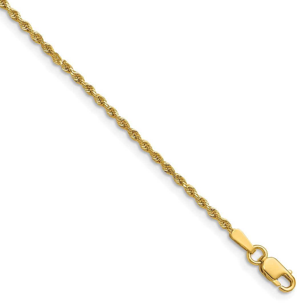 Gold 1.5mm Rope Chain, 16"