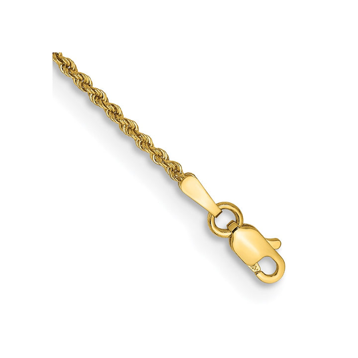 Gold 1.5mm Rope Chain, 10"