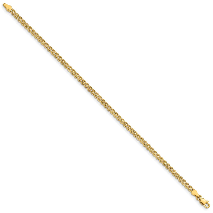 Gold 3mm Rope Bracelet, 7"
