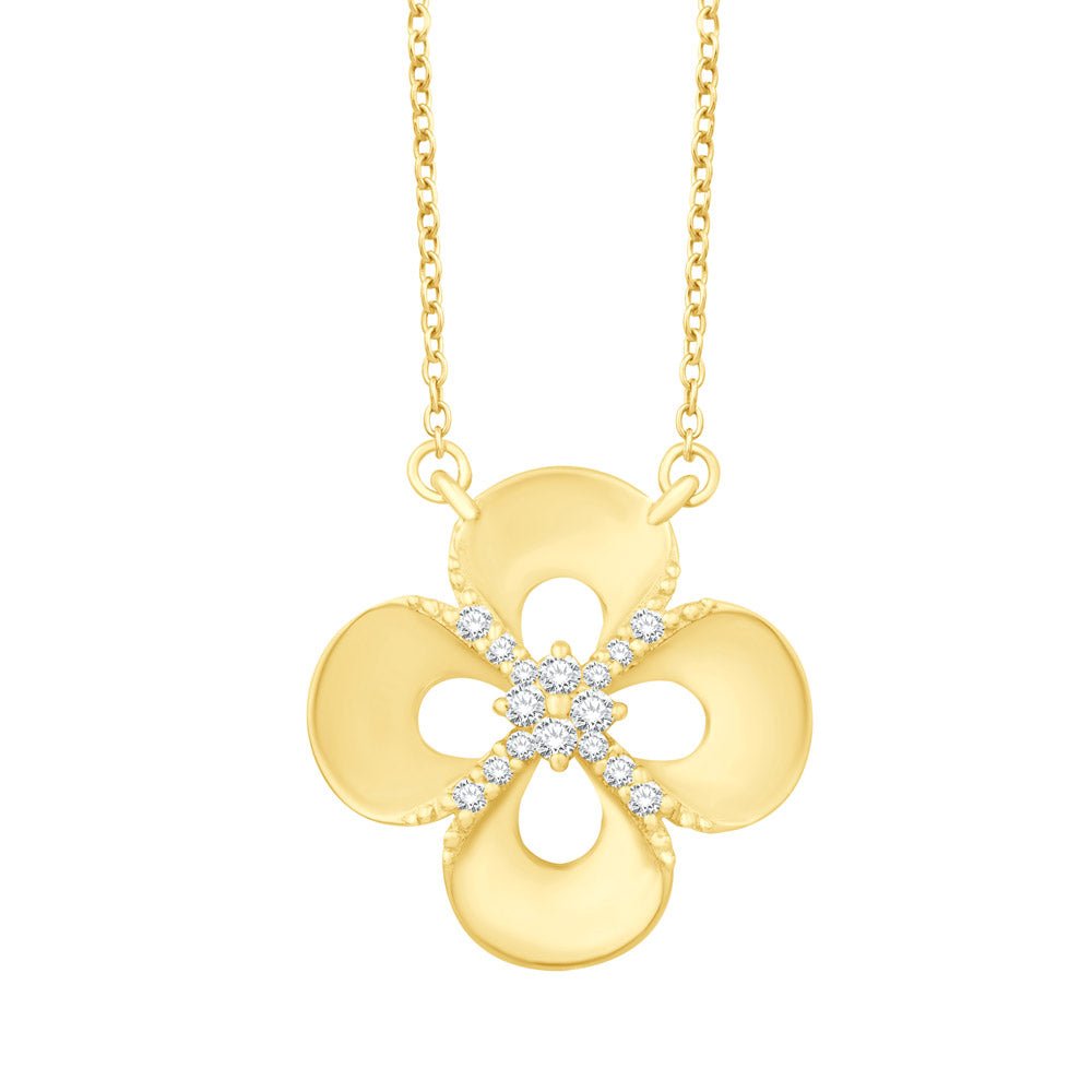0.13 ctw. Elegant GOLD DIAMOND NECKLACE - Design Jewellers Edmonton