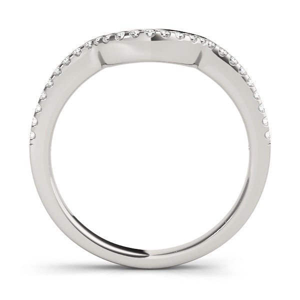 0.13TW 14K Gold Gypsy Set Diamond Band With A U - Shape Design - Diamond Ring - Design Jewellers Edmonton