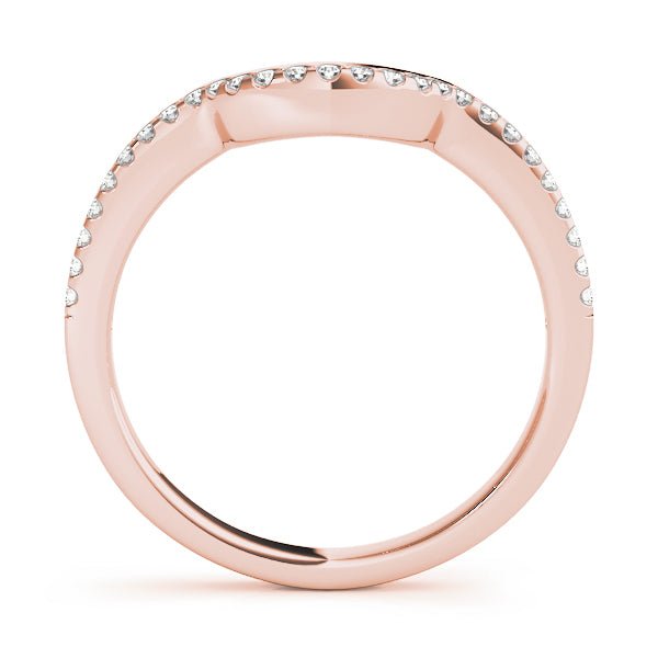0.13TW 14K Gold Gypsy Set Diamond Band With A U - Shape Design - Diamond Ring - Design Jewellers Edmonton