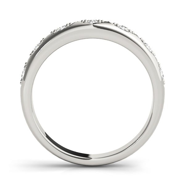 0.15CTW 14K Gold Rounded Design Diamond Band In Gold - Diamond Ring - Design Jewellers Edmonton