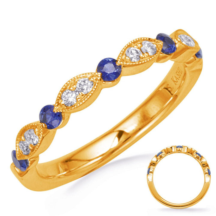 0.17 ctw. GOLD SAPPHIRE & DIAMOND RING - Luxury Rings - Design Jewellers Edmonton