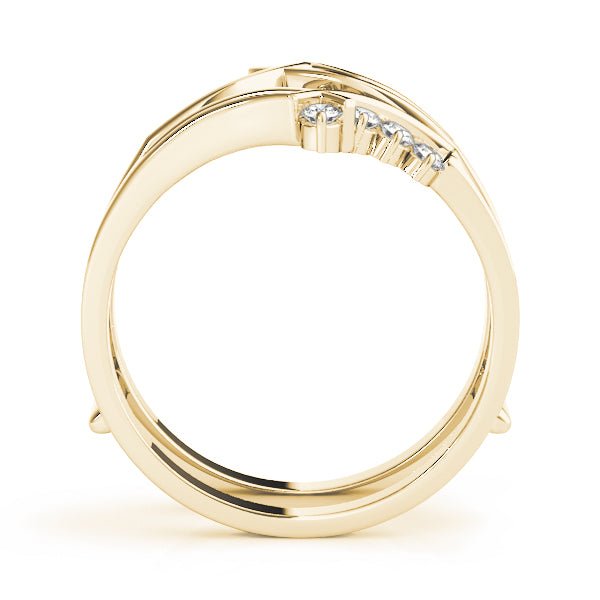 0.17CTW 14K Gold Diamond Ring Jacket Double Band Design - Diamond Ring - Design Jewellers Edmonton