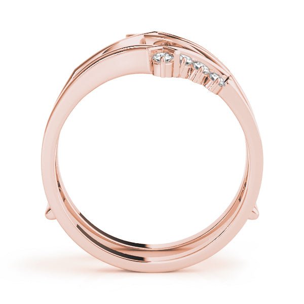 0.17CTW 14K Gold Diamond Ring Jacket Double Band Design - Diamond Ring - Design Jewellers Edmonton