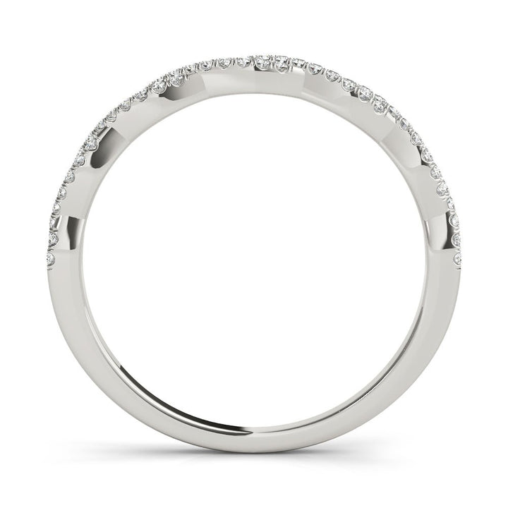 0.20CTW 14K Gold Double Row Intertwined Twisted Design Diamond Band - Diamond Ring - Design Jewellers Edmonton
