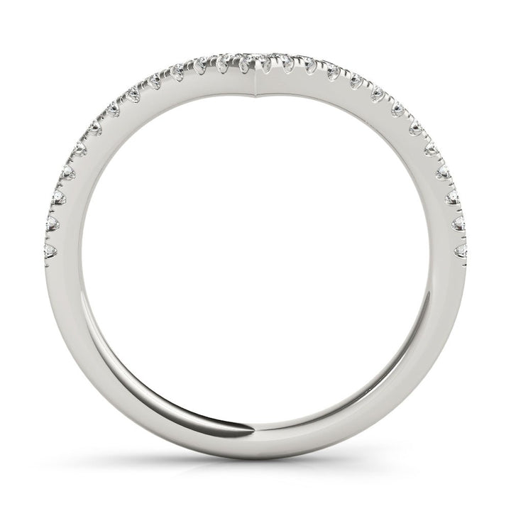 0.20CTW 14K Gold Fancy Round Brilliant Diamond Band With A V - Shape Design - Diamond Ring - Design Jewellers Edmonton