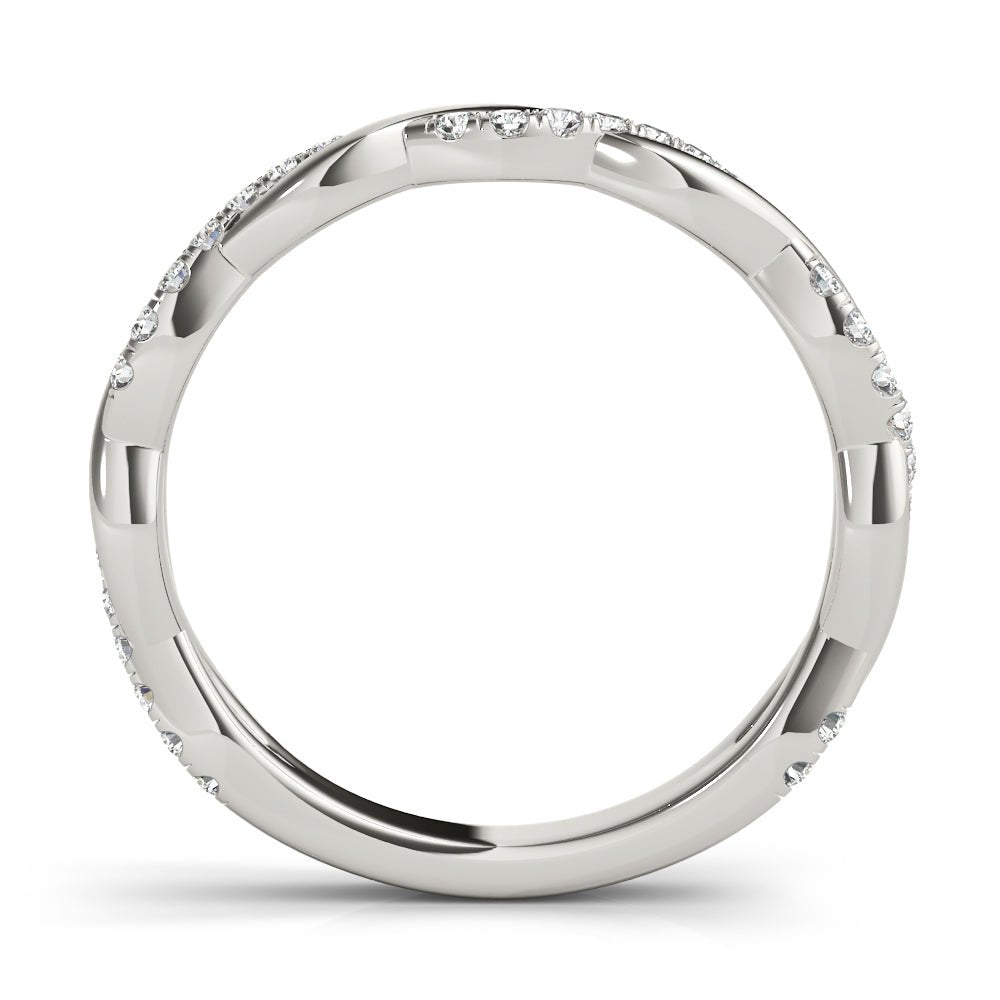 0.20CTW 14K Gold Intertwined Twisted Design Diamond Band - Diamond Ring - Design Jewellers Edmonton