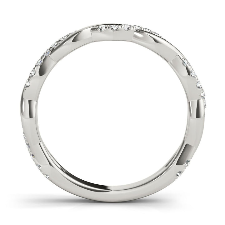 0.20CTW 14K Gold Intertwined Twisted Design Diamond Band - Diamond Ring - Design Jewellers Edmonton