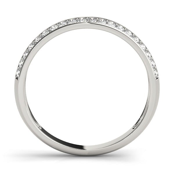 0.20CTW 14K Gold Multi - Row Slim Pave Diamond Band With A Rounded Design - Diamond Ring - Design Jewellers Edmonton
