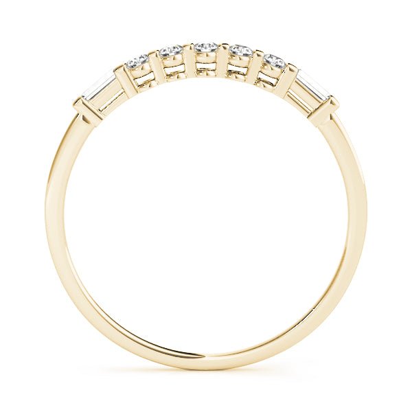 0.20CTW 14K Gold Slim Design Baguette Diamond Band - Diamond Ring - Design Jewellers Edmonton