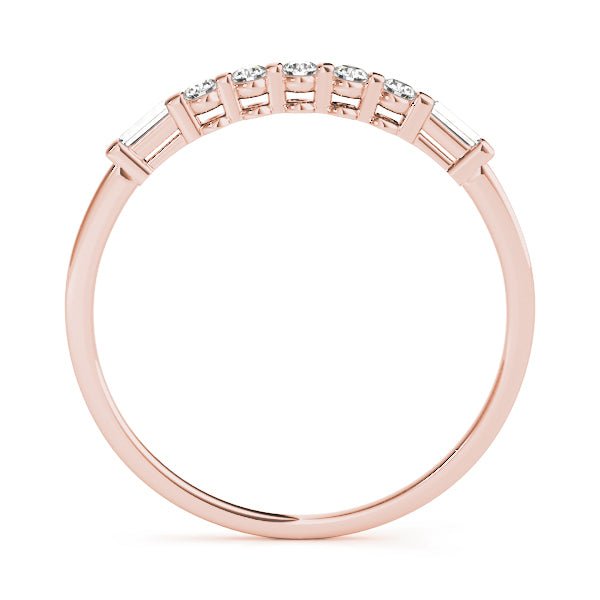 0.20CTW 14K Gold Slim Design Baguette Diamond Band - Diamond Ring - Design Jewellers Edmonton
