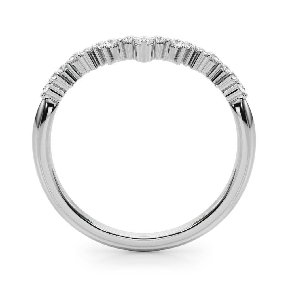 0.20TW 14K Gold Fancy Multi Stone Diamond Band With A V - Shape Design - Diamond Ring - Design Jewellers Edmonton