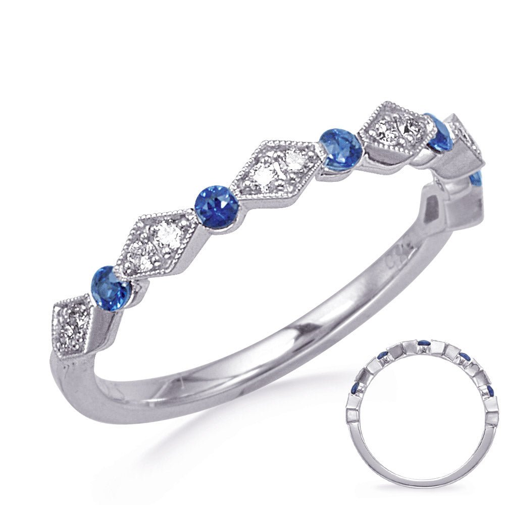 0.22 ctw. GOLD DIAMOND & SAPPHIRE RING - Luxury Rings - Design Jewellers Edmonton