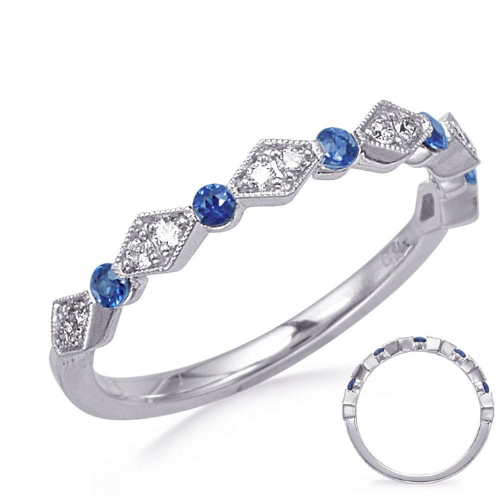 0.22 ctw. GOLD DIAMOND & SAPPHIRE RING - Luxury Rings - Design Jewellers Edmonton