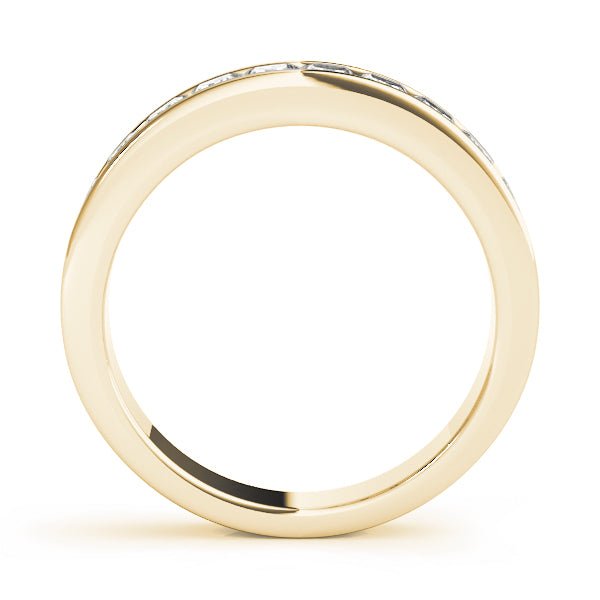 0.25CTW 14K Gold Diamond Band Channel Set With Princess Cut Diamonds - Diamond Ring - Design Jewellers Edmonton