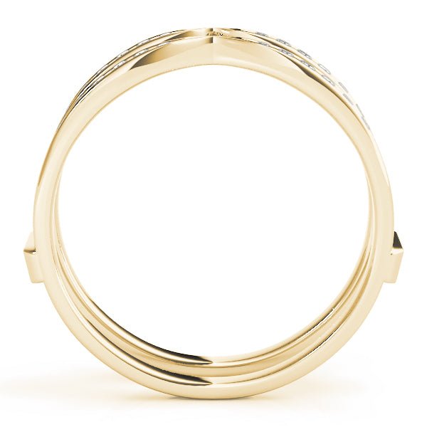 0.25CTW 14K Gold Diamond Ring Jacket Double Band Design - Diamond Ring - Design Jewellers Edmonton