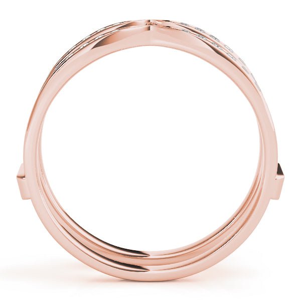 0.25CTW 14K Gold Diamond Ring Jacket Double Band Design - Diamond Ring - Design Jewellers Edmonton