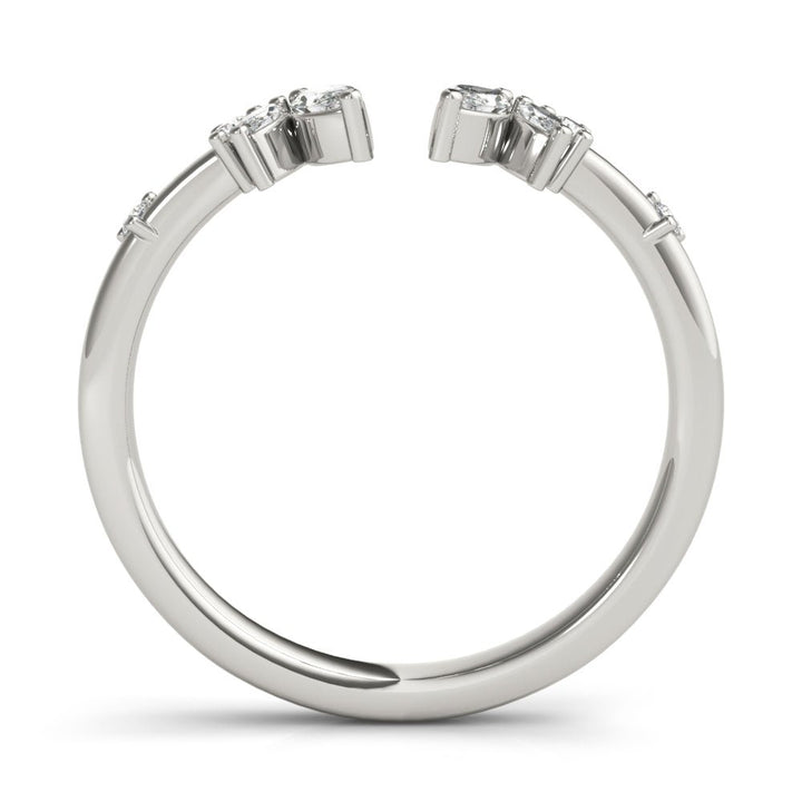 0.25CTW 14K Gold Fancy Wrap Around Open Style Band With Marquise And Round Cut Diamonds - Diamond Ring - Design Jewellers Edmonton