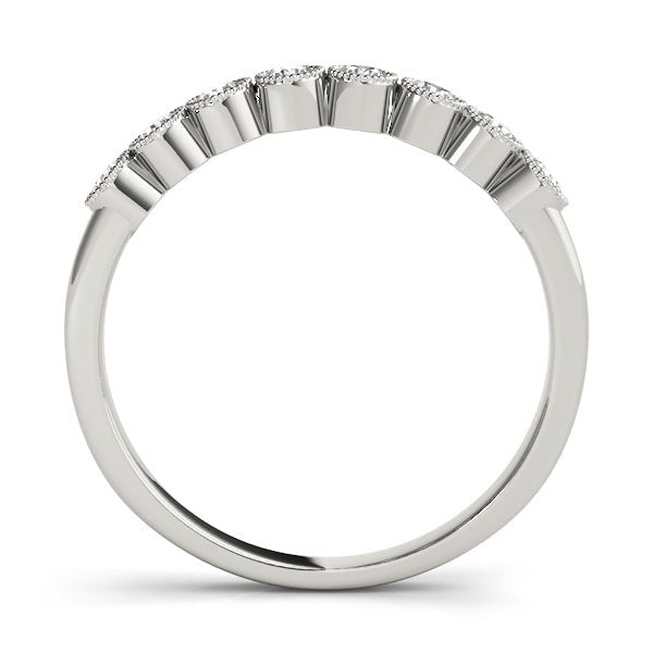0.25CTW 14K Gold Multi Stone Bezel Set Round Cut Diamond Band - Diamond Ring - Design Jewellers Edmonton