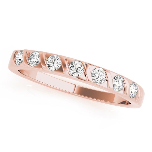 0.25CTW 14K Gold Slim Design Diamond Band - Diamond Ring - Design Jewellers Edmonton