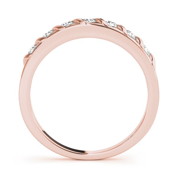 0.25CTW 14K Gold Slim Design Diamond Band - Diamond Ring - Design Jewellers Edmonton