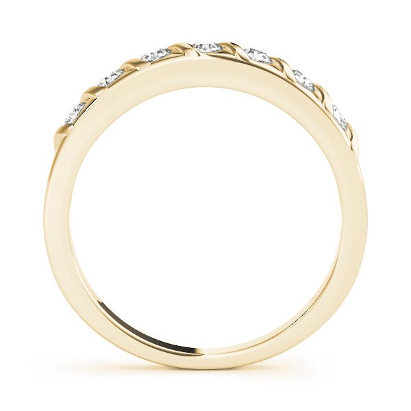 0.25CTW 14K Gold Slim Design Diamond Band - Diamond Ring - Design Jewellers Edmonton