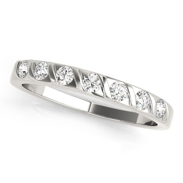 0.25CTW 14K  Gold Slim Design Diamond Band