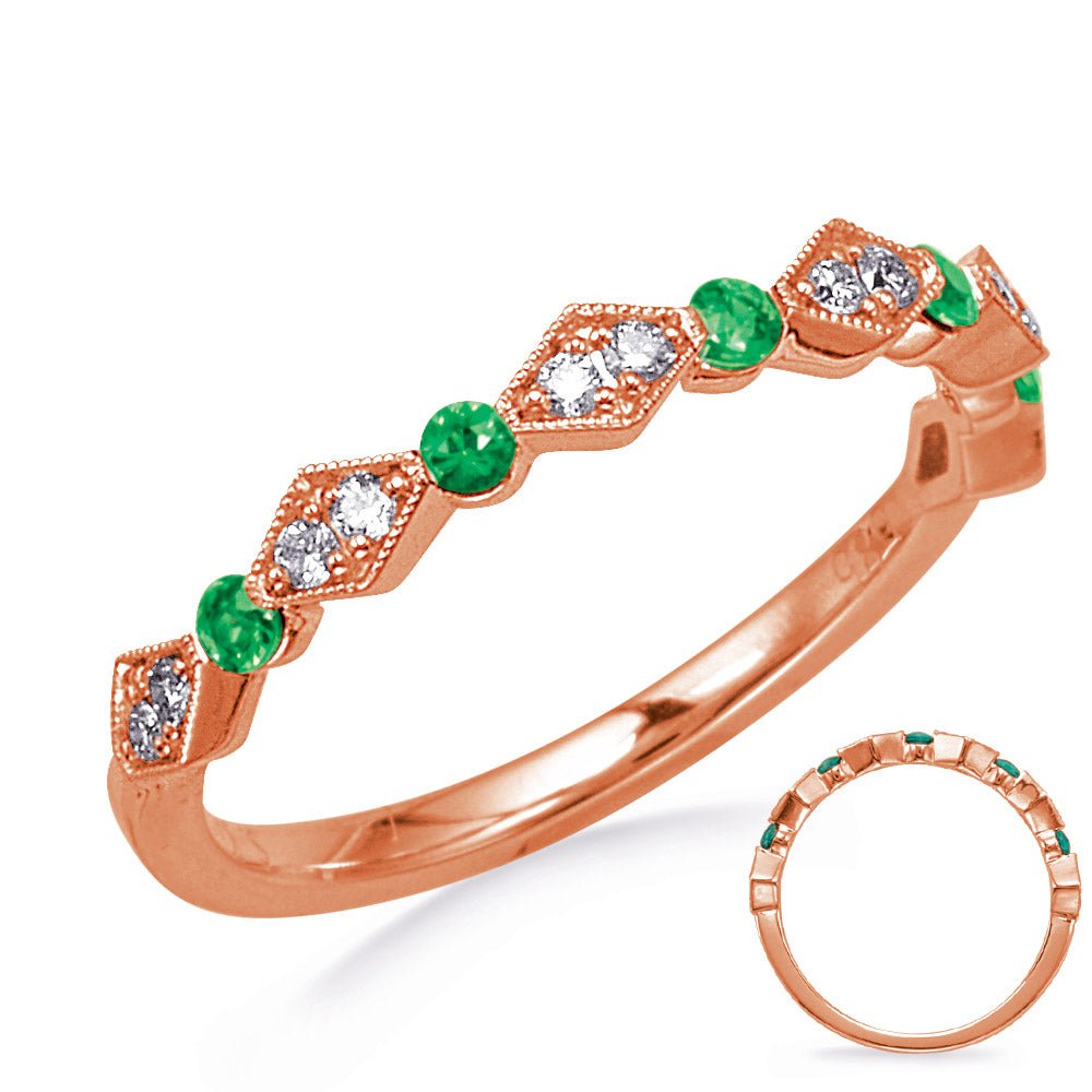 0.26 ctw. GOLD EMERALD & DIAMOND RING - Luxury Rings - Design Jewellers Edmonton